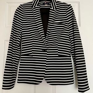 Tommy Hilfiger, navy blue and white women’s blazer